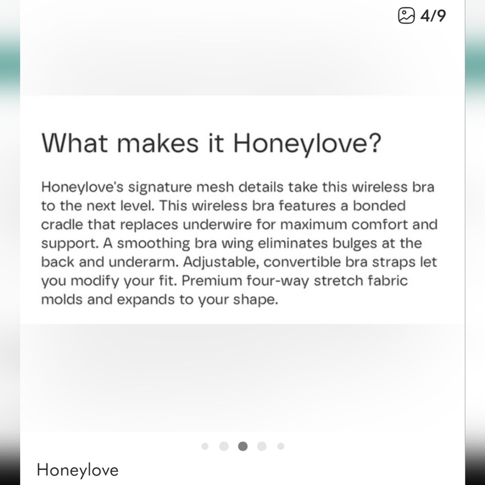 Honeylove Nude Crossover Bra 2x+ - Picture 11 of 12